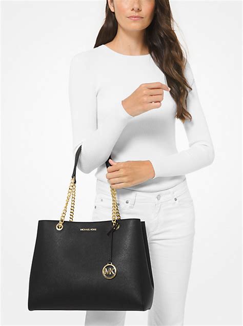 michael kors sofia susannah|Susannah Large Saffiano Leather Shoulder Bag .